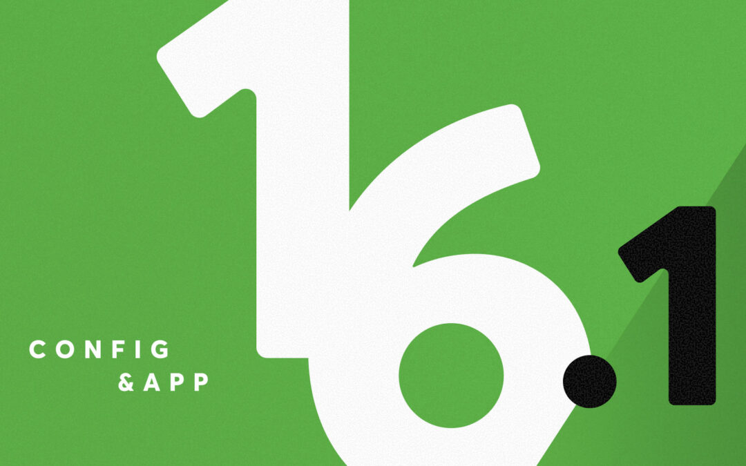 Novità: Config & App 16.1