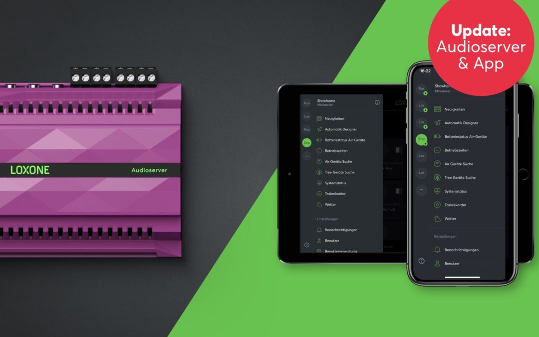Aktualizacja: Audioserver LOXONE 2.4.11.19 i aplikacja 11.2.1