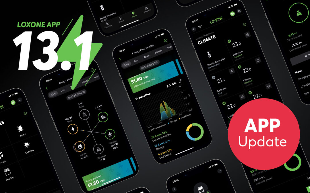 LOXONE App 13.1: The biggest feature & design update in years