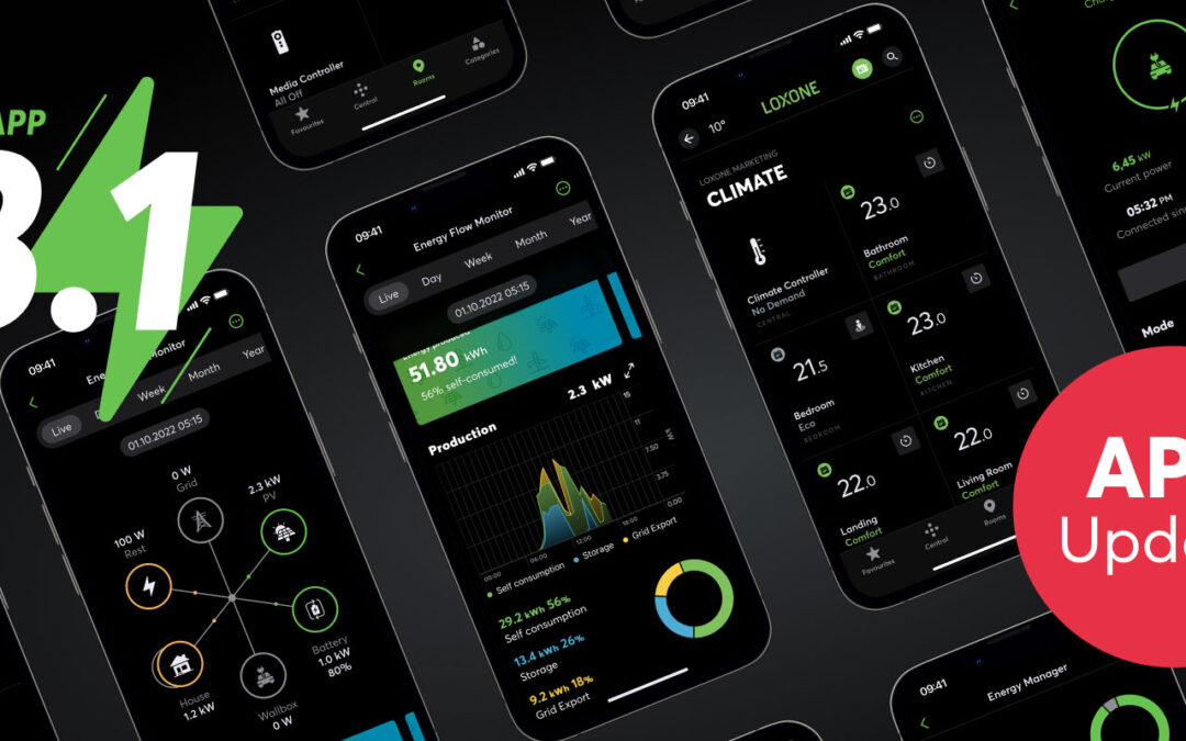 LOXONE App 13.1: De grootste feature & design update in jaren